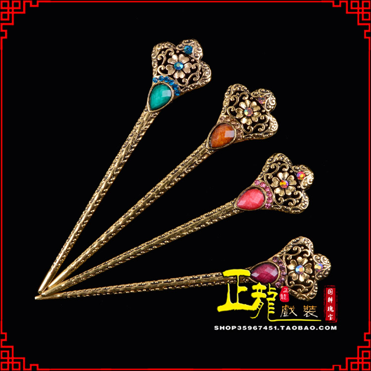 台儿庄头饰老旦青衣员外夫人簪子 老旦发簪
