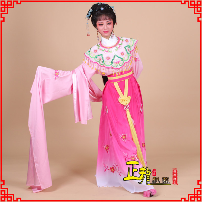 台儿庄水袖青衣练功花旦服 梅花古装衣