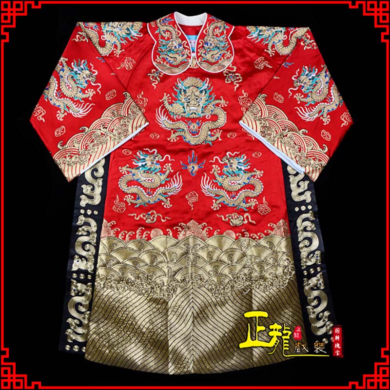 台儿庄皇帝蟒袍全金八宝团龙蟒